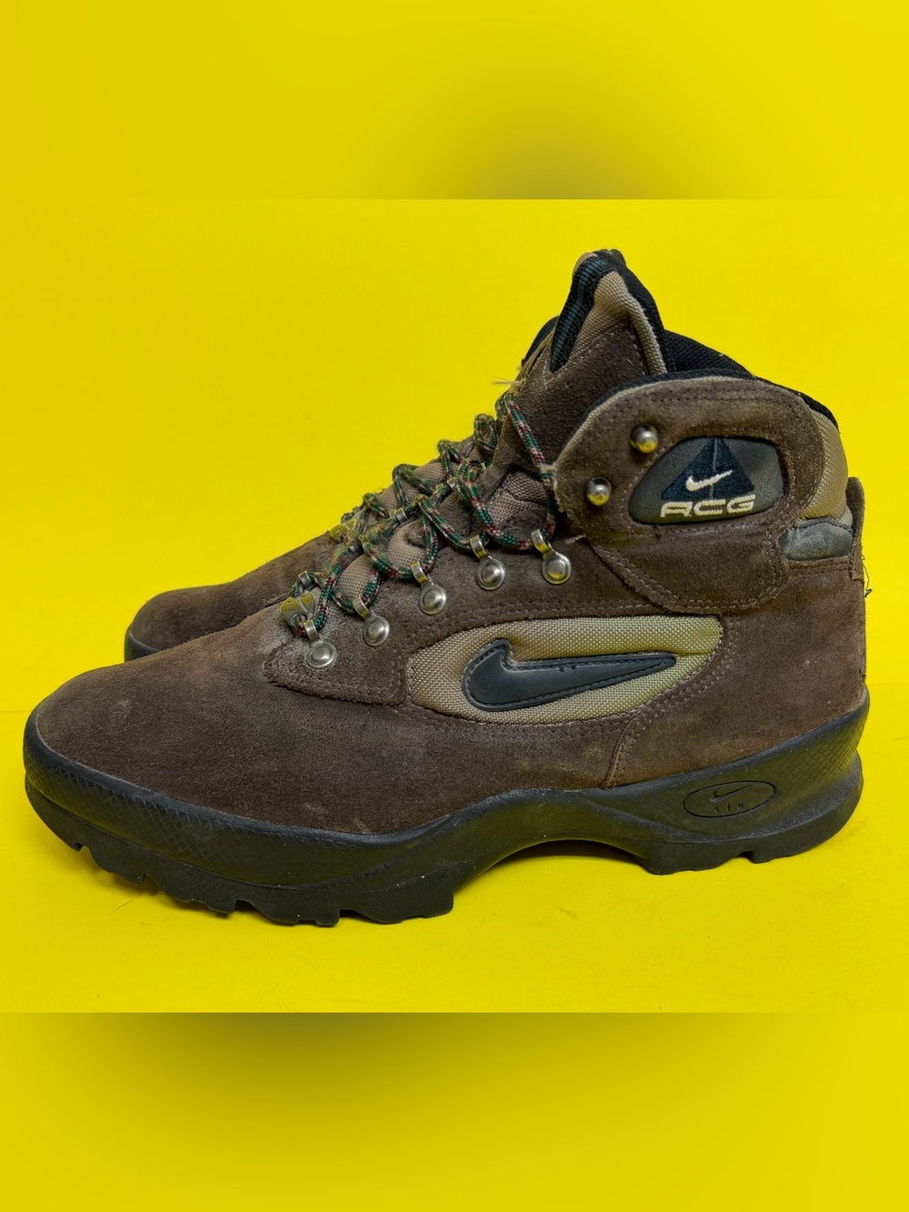 Vintage 90s Nike Air ACG Hiking Boots Chugach Earthtone Brown Men’s 10
